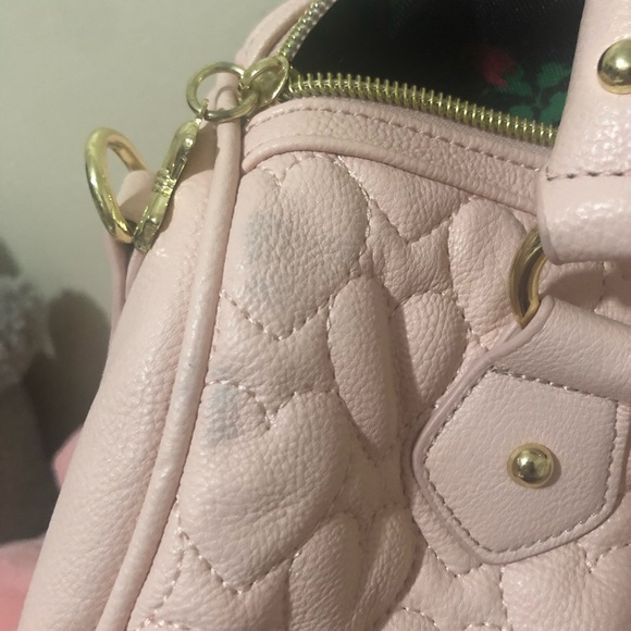 Betsey Johnson Quilted Heart Bowler Bag - Picture 4 of 8